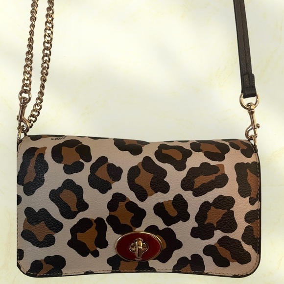 Coach Handbags - Small Coach purse with gold chain strap​